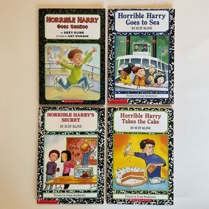 4 Horrible Harry Chapter Books by Suzy Kline Paperback